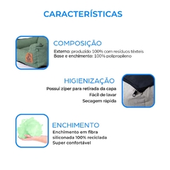 Cama em Linho 100% Reciclado Mabuu Pet - Creme na internet