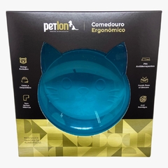 Comedouro Ergonômico para Gatos - Azul Ciano - comprar online