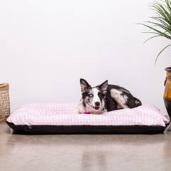 Colchonete para Cachorro - Vichy Rosa - Mabuu Pet | Os melhores produtos para seu pet