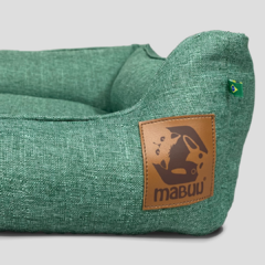 Cama em Linho Mabuu Pet - Verde - Mabuu Pet | Os melhores produtos para seu pet