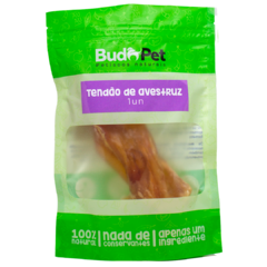 Petisco Natural para Cães e Gatos - Tendão de Avestruz - Embalagem com 1 Unidade - Budopet