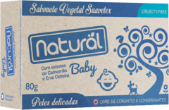 Sabonete Vegetal Natural VEGANO com extrato Camomila | Carvão | Cúrcuma | Baby - 80g - comprar online