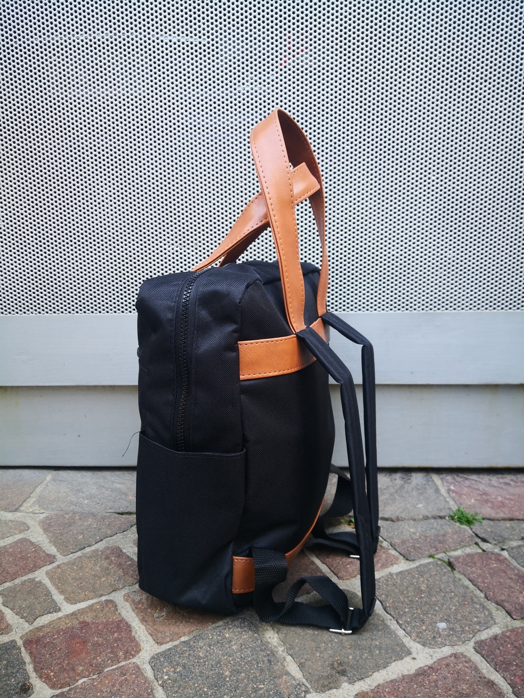 Mochila Dubai Cordura Negra manijas negras