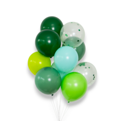 GLOBOS MIX VERDE X10