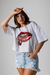 Remera Crop CHERRY LIPS Blanco