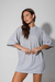 Remera Oversize NEVER LOOK BACK Gris - VilaFreeStyle | Indumentaria Femenina