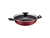 Panela Wok Tramontina Loreto Antiaderente Starflon Max com Tampa de Vidro Vermelha 28 cm 3,3 L