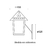 Arandela Colonial Quadrada Pequena Branca - Blumenau - comprar online