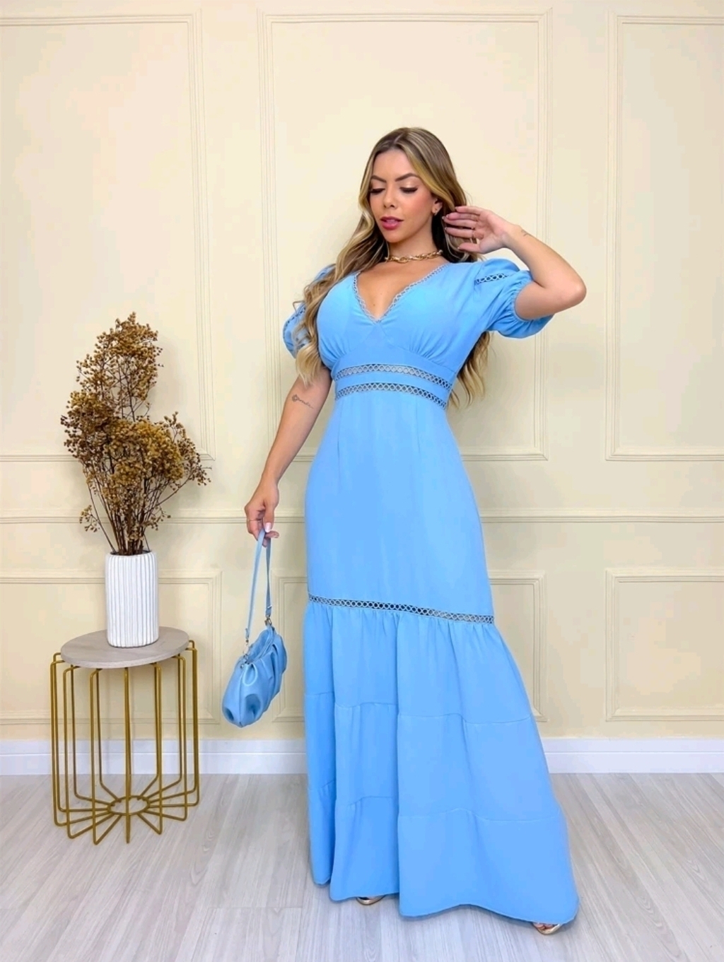Vestido longo gospel sale