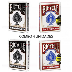 Baralhos Bicycle Standard pack c/ 2 Pretos e 2 Vermelhos - comprar online