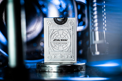 Baralho Theory11 Star Wars Dark Side Silver Edition branco na internet