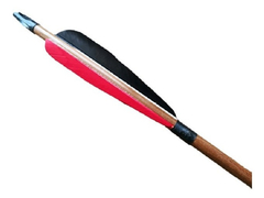 Flechas De Madera 32.5'' P/competir Arquería Tradicional X 3 - tienda online
