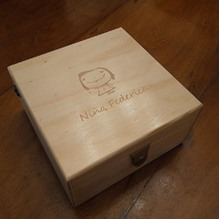 Caja de lujo x 9 blends de madera lustrada en internet
