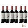 Seis botellas de vino tinto Los Cardos Cabernet Sauvignon de 750cc cada una.