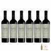 Seis botellas de vino Luigi Bosca De Sangre Cabernet Sauvignon, cada una de 750cc.