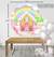 Painel de Festa 3D Redondo Malha Sublimada 1,50m Doces - comprar online