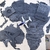 Wooden Travel Map World - Black - comprar en línea