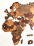 Wooden Travel Map World Puzzle - Tricolor Retro - tienda en línea