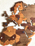 Imagen de Wooden Travel Map World Puzzle - Tricolor Retro