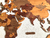 Wooden Travel Map World Puzzle - Tricolor Retro