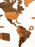 Wooden Travel Map World Puzzle - Tricolor Retro en internet
