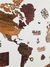 Wooden Travel Map World Style - Tricolor Retro - tienda en línea