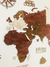 Wooden Travel Map World Style - Tricolor Vintage en internet