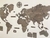Wooden Travel Map World - Titanio