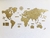 Wooden Travel Map World - Gold - tienda en línea