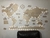 Wooden Travel Map World Style - Natural y a Color con LED - Gift Mexico