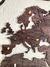 Imagen de Wooden Travel Map World - Chocolate