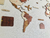 Wooden Travel Map World Puzzle - Tricolor Vintage