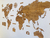 Wooden Travel Map World - Nogal Americano
