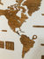 Wooden Travel Map World - Nogal Americano - Gift Mexico