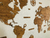 Wooden Travel Map World - Nogal Americano