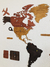 Wooden Travel Map World - Wild West en internet