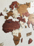 3D Wooden Travel Map World Puzzle - Tricolor Vintage en internet