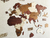 3D Wooden Travel Map World Puzzle - Tricolor Vintage en internet
