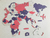 Wooden Travel Map World Puzzle - Tricolor Candy - comprar en línea