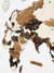 Wooden Travel Map World Puzzle - Tricolor Old West en internet