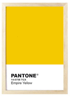 Cuadro Pantone Empire Yellow