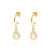 Aros de plata gold marga - comprar online