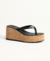 Tamanco Plataforma Cortiça Flip Flop Preto - Shoes Julis