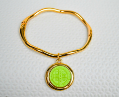 Bracelete São Bento Dourado e Verde - loja online