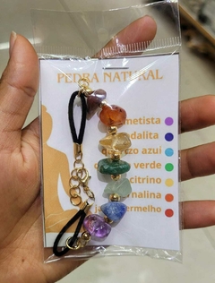 Pulseira de pedras naturais 7 chakras com camurça - comprar online