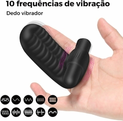 Vibrador Dedo Silicone 10 Velocidades Zatla na internet