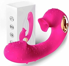 Vibrador Clitóris Sucção e Língua Sucker Rosa Viva - Recarregável