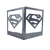 Aparador e Suporte Organizador de Livros Superman, 2 Peças em Metal - Mundo dos Colecionáveis