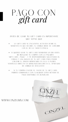 THE GIFT CARD - CINZEL.MX