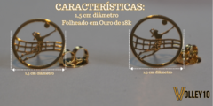 BRINCOS FOLHEADOS EM OURO 18K/10 Milésimos - comprar online